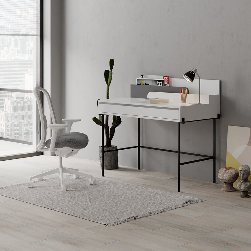 Leila Modern Desk Multipurpose Study Modern Desk Width 110cm