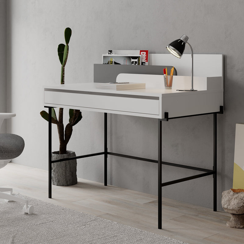 Leila Modern Desk Multipurpose Study Modern Desk Width 110cm