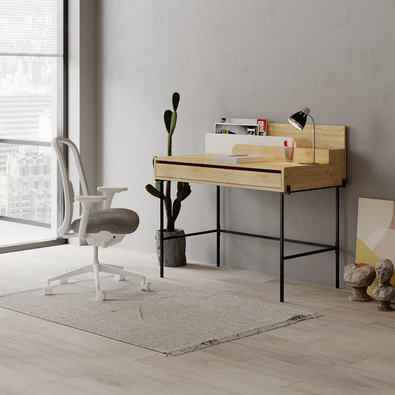 Leila Modern Desk Multipurpose Study Modern Desk Width 110cm