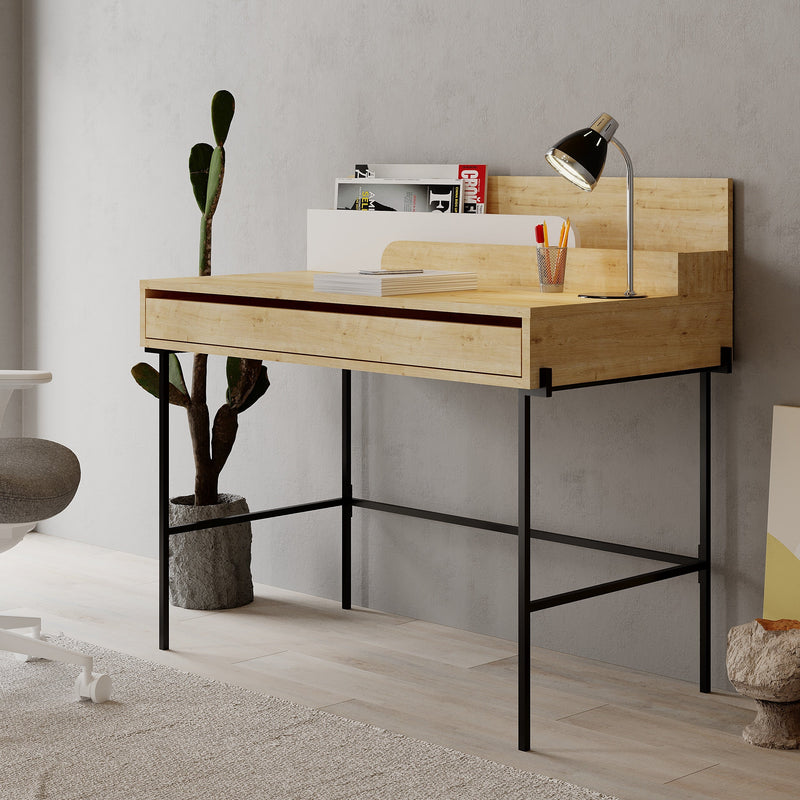 Leila Modern Desk Multipurpose Study Modern Desk Width 110cm