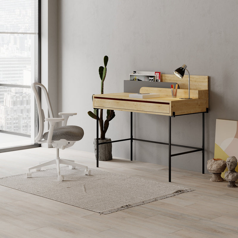 Leila Modern Desk Multipurpose Study Modern Desk Width 110cm