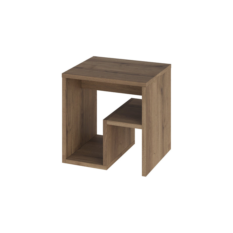 Bon Side Table with Magazine Rack – Compact Modern End Table for Small Spaces