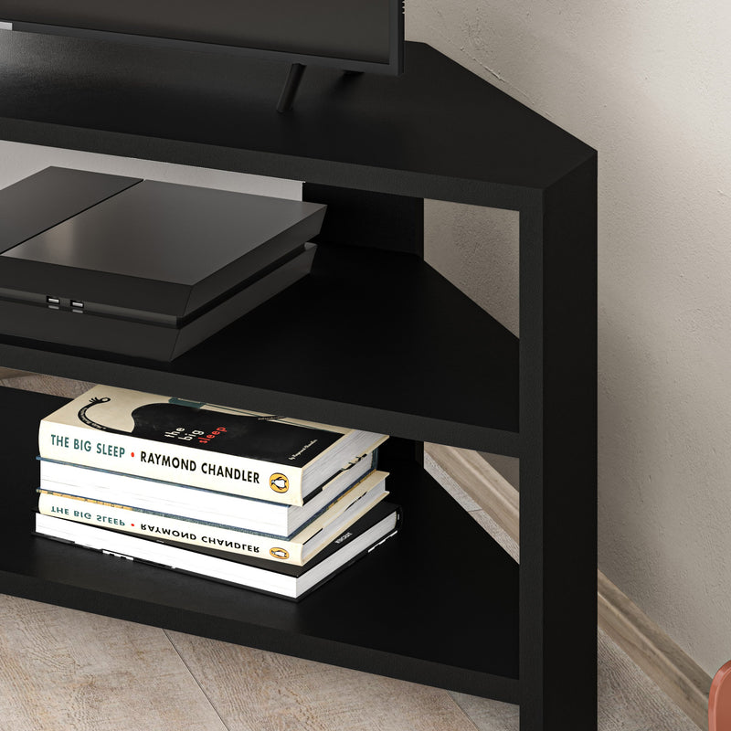 Thales Corner Modern TV Stand Multimedia Centre Corner 110cm