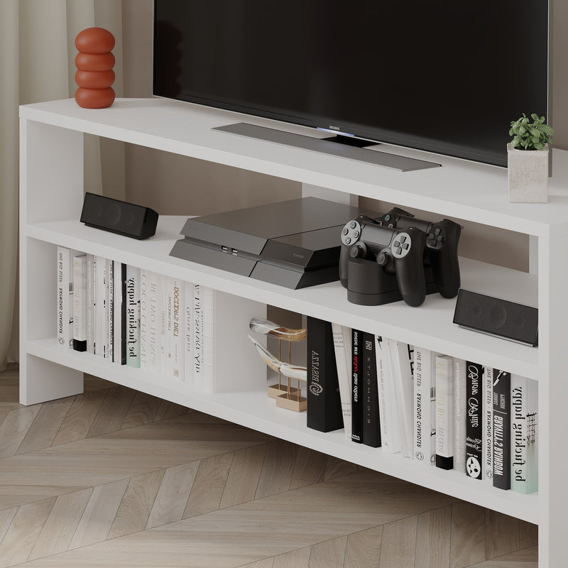 Thales Corner Modern TV Stand Multimedia Centre Corner 110cm