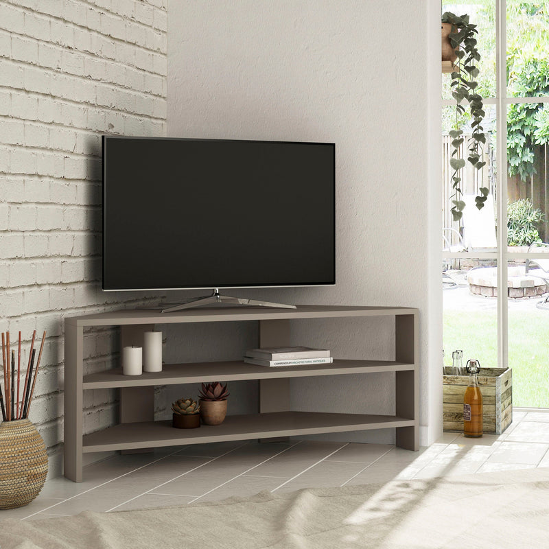 Thales Corner Modern TV Stand Multimedia Centre Corner 110cm