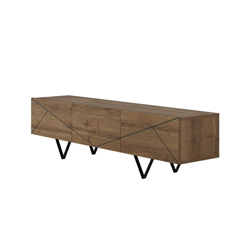 Jakomen TV Cabinet 3D 160cm - Dark Oak