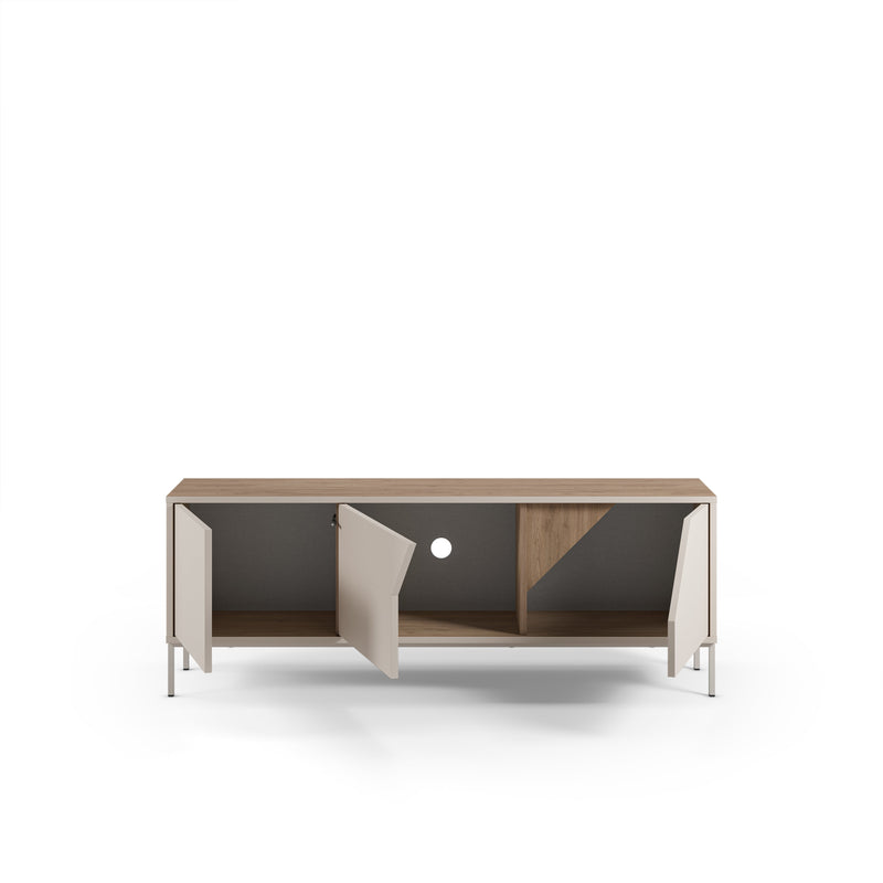 Vesco Modern TV Stand with 3 Door Storage 150cm