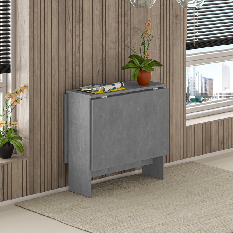 Artemio Dining Table – Foldable – Retro Grey Finish