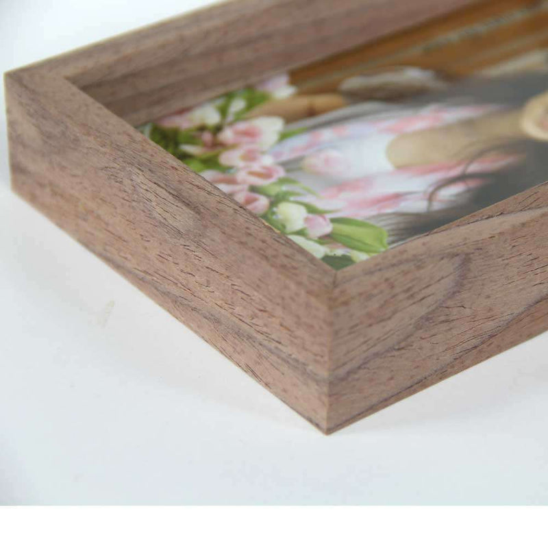 ZEP Zurigo MA Photo Frame - 8x10 inch - Brown Wood - Hands and Stands