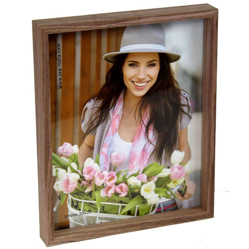 ZEP Zurigo MA Photo Frame - 8x10 inch - Brown Wood - Hands and Stands