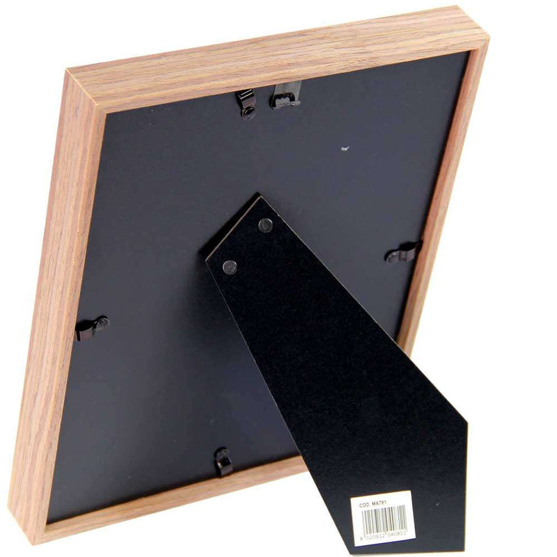 ZEP Zurigo MA Photo Frame - 8x10 inch - Brown Wood - Hands and Stands