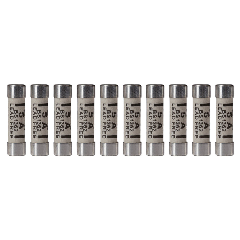 Maplin 5 Amp Plug Fuse BS1362 25.4 x 6.4mm - Pack of 10