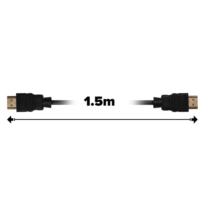 Maplin HDMI to HDMI 4K Ultra HD Cable - Black, 1.5m
