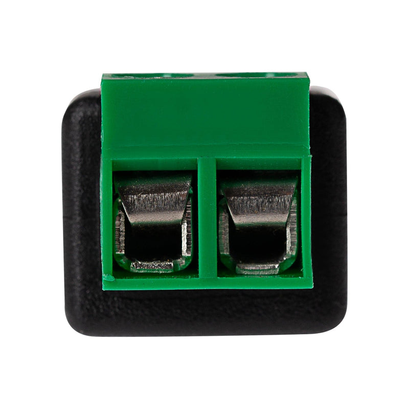 Maplin Female DC to Twin Cable to 5.5 x 2.1mm DC Power Plug for CCTV - Black, Pack of 5