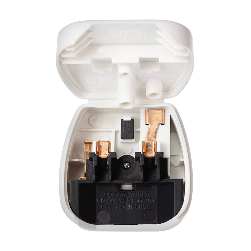 Maplin EU 2 Pin Plug to UK Mains Plug Converter with 5 Amp Fuse & Screw Cover