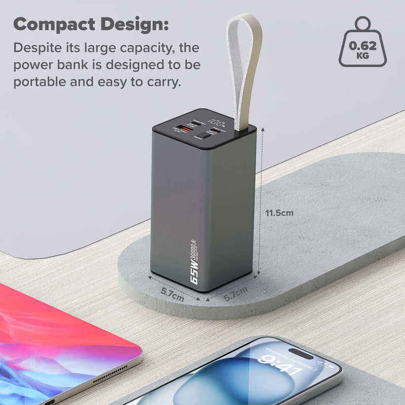 Maplin 30,000mAh USB-A / USB-C PD 65W Power Bank