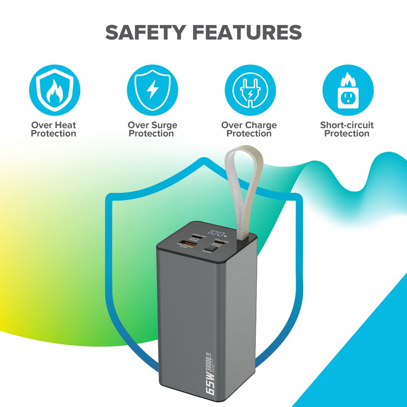 Maplin 30,000mAh USB-A / USB-C PD 65W Power Bank