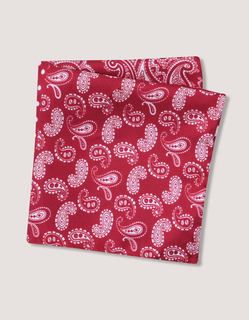 Maroon Pure Silk Pocket Square