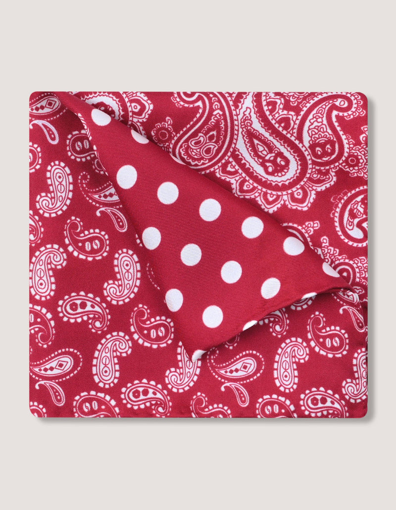 Maroon Pure Silk Pocket Square