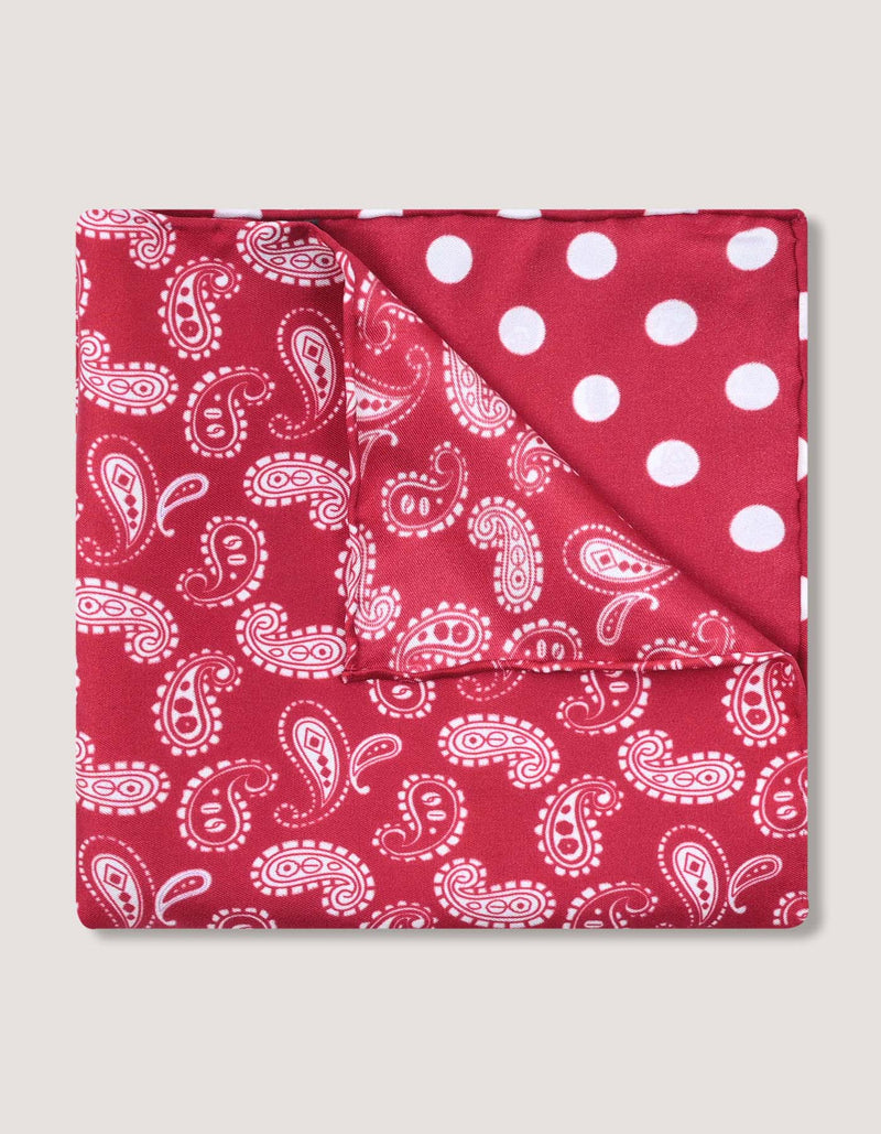 Maroon Pure Silk Pocket Square
