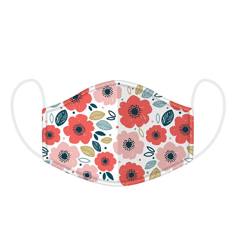 Poppy Fields Reusable Face Covering - Large