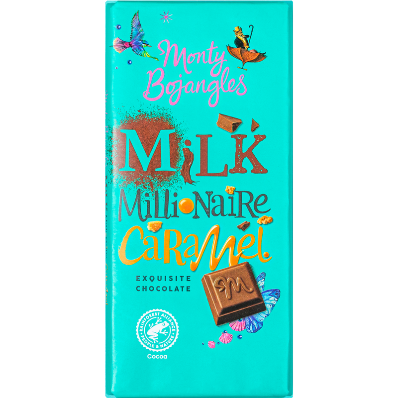 Monty Bojangles | Millionaire Caramel Milk Chocolate Bar | 150g