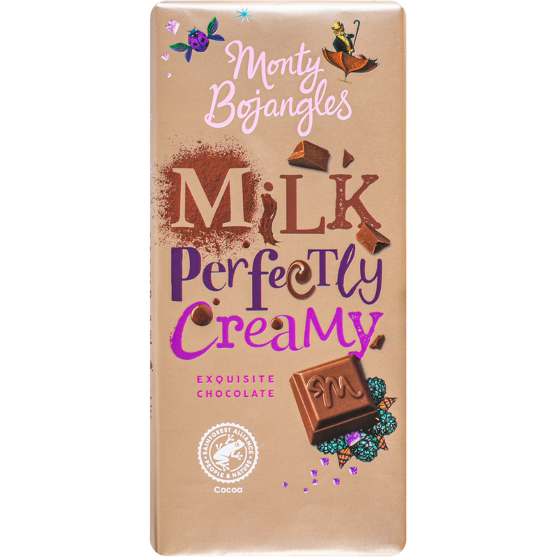 Monty Bojangles | Perfectly Creamy Milk Chocolate Bar | 150g