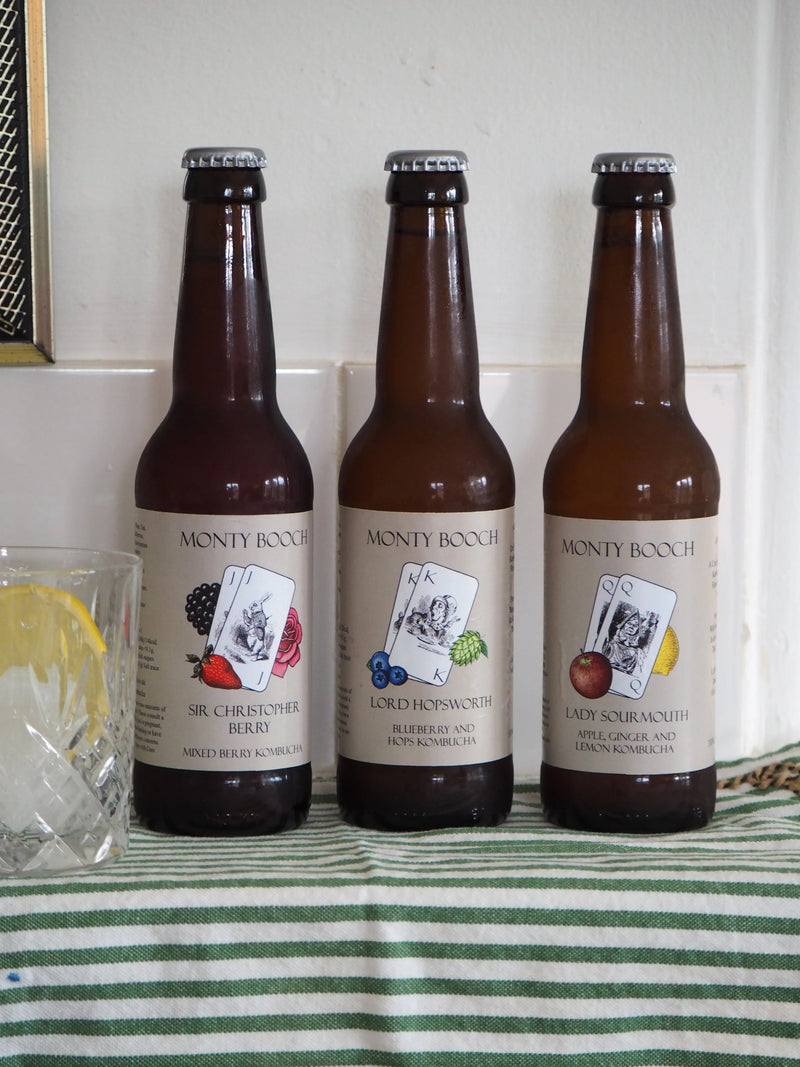 Kombucha Mixed Case, Raw, Unfiltered 330ml (12 or 24 Pack)