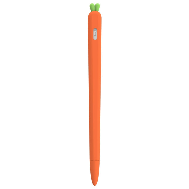 LOVE MEI For Apple Pencil 2 Carrot Shape Stylus Pen Silicone Protective Case Cover, For Apple Pencil 2
