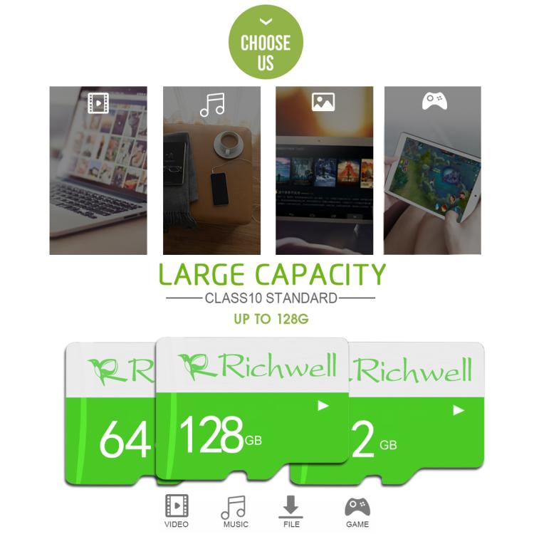 Richwell 32GB Class 10 Micro SD Card – High-Speed TF Memory Card