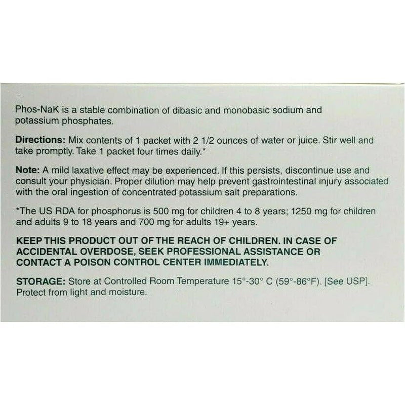 PHOS-NaK Powder Concentrate – Cypress Pharmaceutical | Sodium, Potassium & Phosphorus | Fruit Flavor