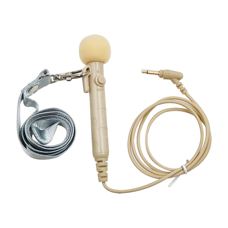 MK-7 3.5mm Elbow Head Handheld Loudspeaker Neck-mounted Microphone with Lanyard, Length: 1m