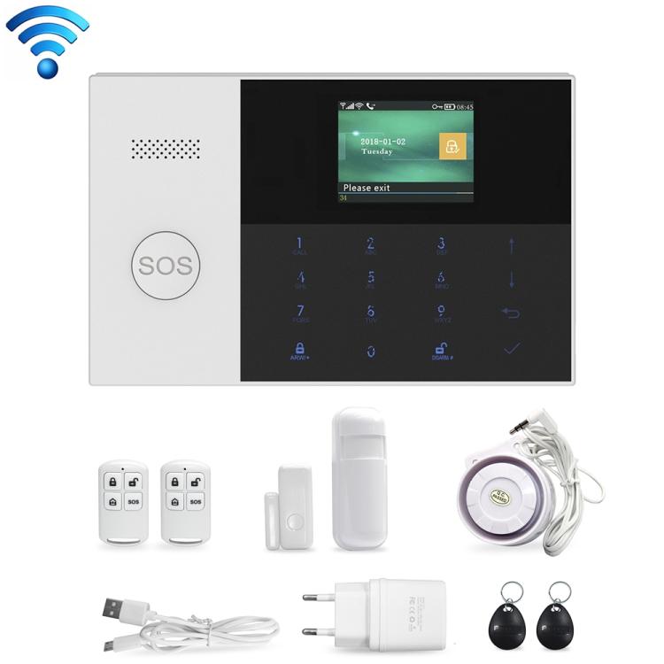 PG-105-GSM GSM/GPRS + WiFi Intelligent Alarm System with Touch Keypad & LCD Screen & RFID Function, US Version, PG-105-GSM(US Version)