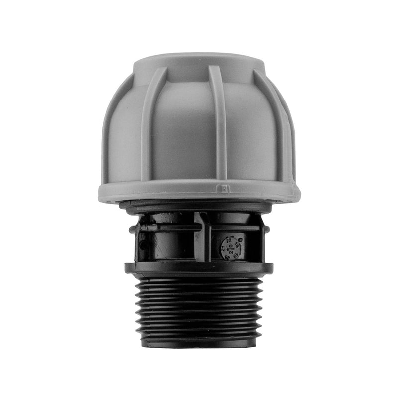 IBC 2” S60X6 Cap with Lever Valve and 20mm MDPE Straight