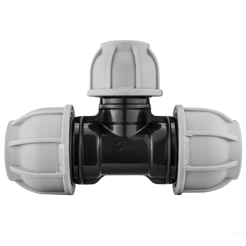 MDPE Tee Reducing 25mm – 20mm – 25mm