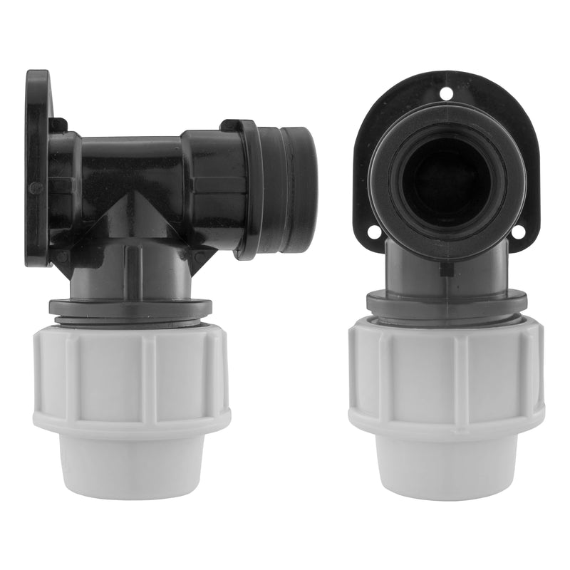 Wall Flange Kit 25mm MDPE + 3/4" Camlock Type B