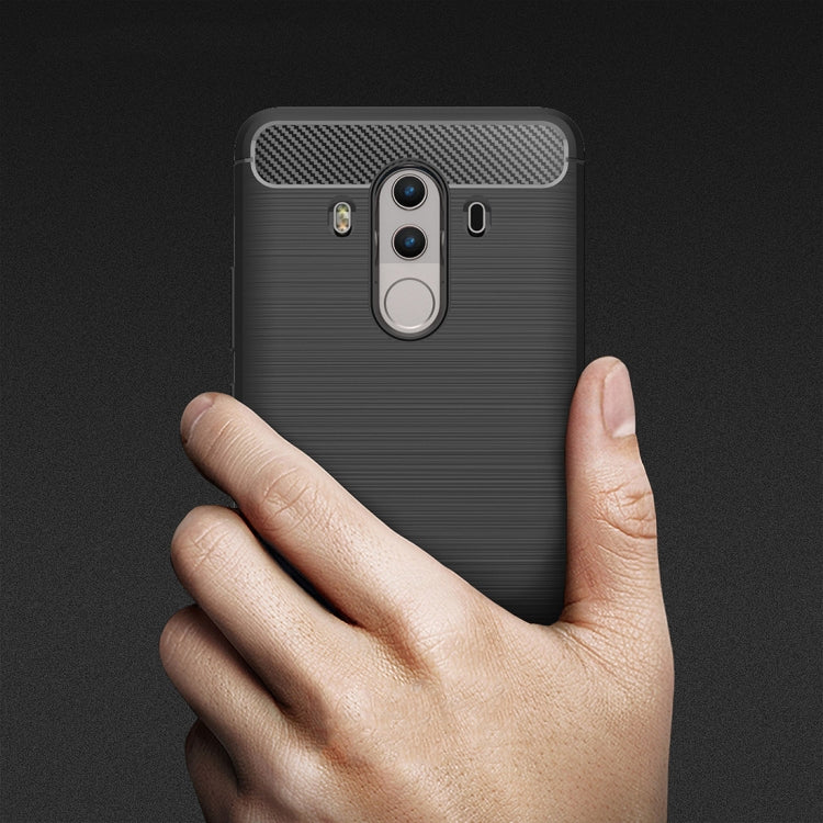 For Huawei  Mate 10 Pro Brushed Texture Carbon Fiber Shockproof TPU Rugged Armor Protective Case , For Huawei Mate 10 Pro, For Mate 10 Pro