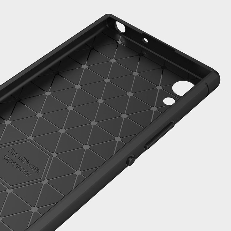 For Sony Xperia XA1 Ultra Brushed Texture Carbon Fiber Shockproof TPU Rugged Armor Protective Case, Sony Xperia XA1 Ultra, For Sony Xperia XA1 Ultra