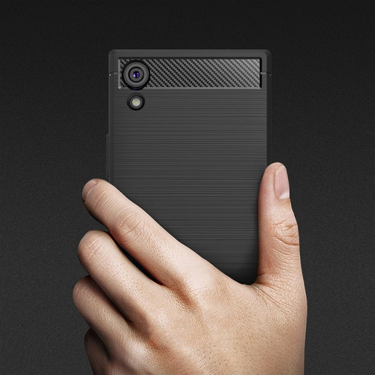 For Sony Xperia XA1 Ultra Brushed Texture Carbon Fiber Shockproof TPU Rugged Armor Protective Case, Sony Xperia XA1 Ultra, For Sony Xperia XA1 Ultra