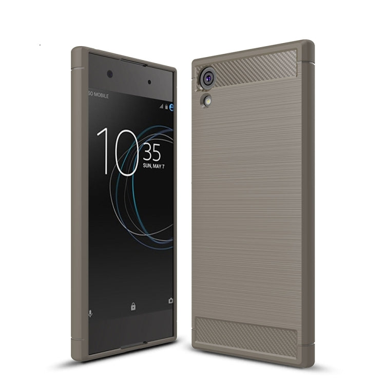 For Sony Xperia XA1 Ultra Brushed Texture Carbon Fiber Shockproof TPU Rugged Armor Protective Case, Sony Xperia XA1 Ultra, For Sony Xperia XA1 Ultra