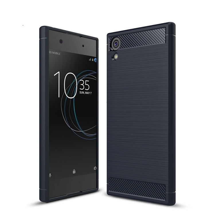 For Sony Xperia XA1 Ultra Brushed Texture Carbon Fiber Shockproof TPU Rugged Armor Protective Case, Sony Xperia XA1 Ultra, For Sony Xperia XA1 Ultra