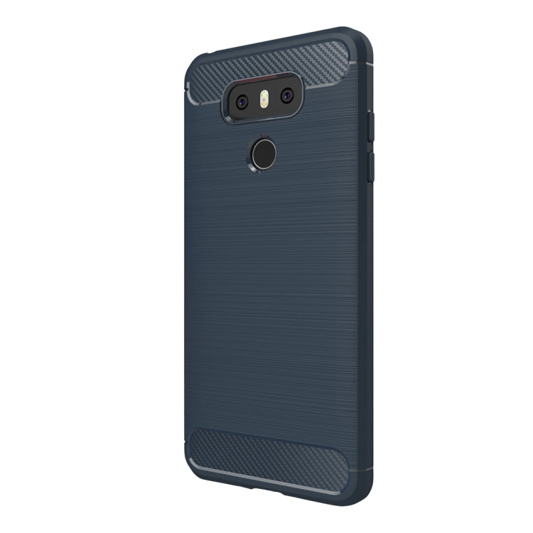 For LG G6 Brushed Carbon Fiber Texture Shockproof TPU Protective Cover Case, For LG G6, For G6
