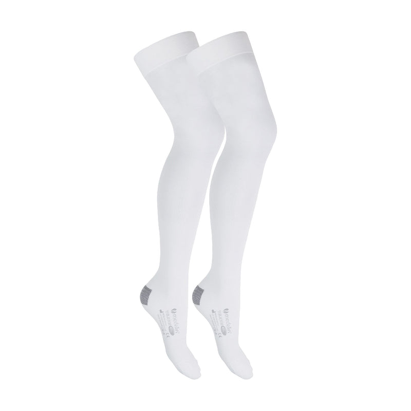 2 Pairs Anti-Embolism Thigh High Compression Medical Grade Stockings