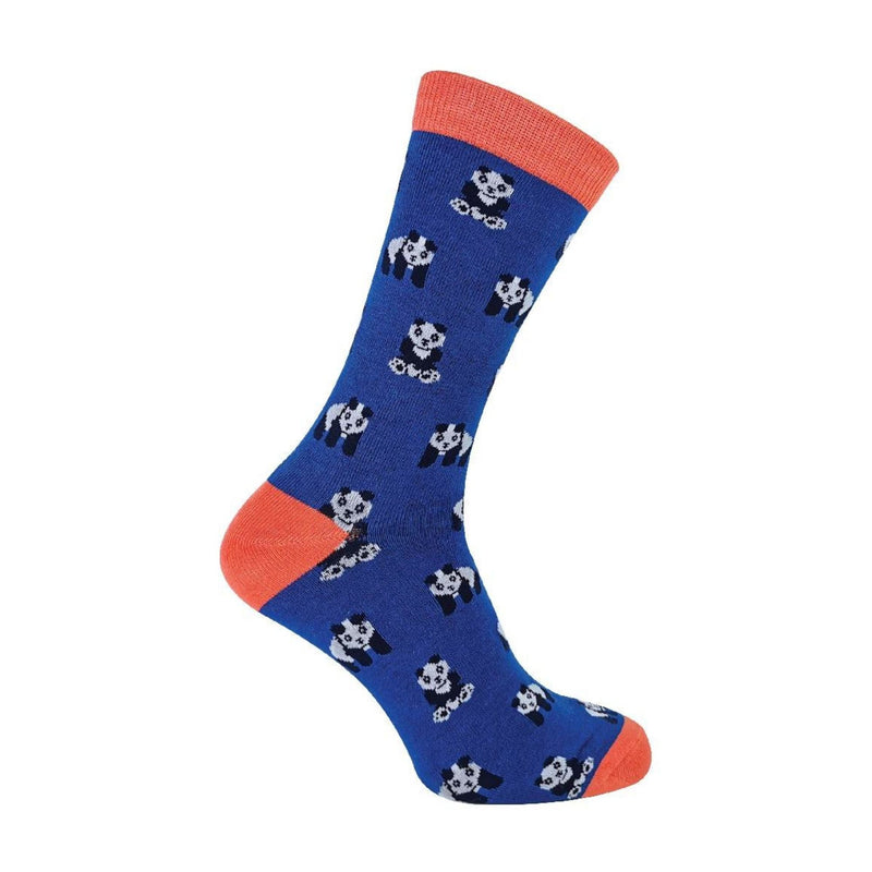 1 Pack Mens Novelty Blue P&a Bamboo Socks