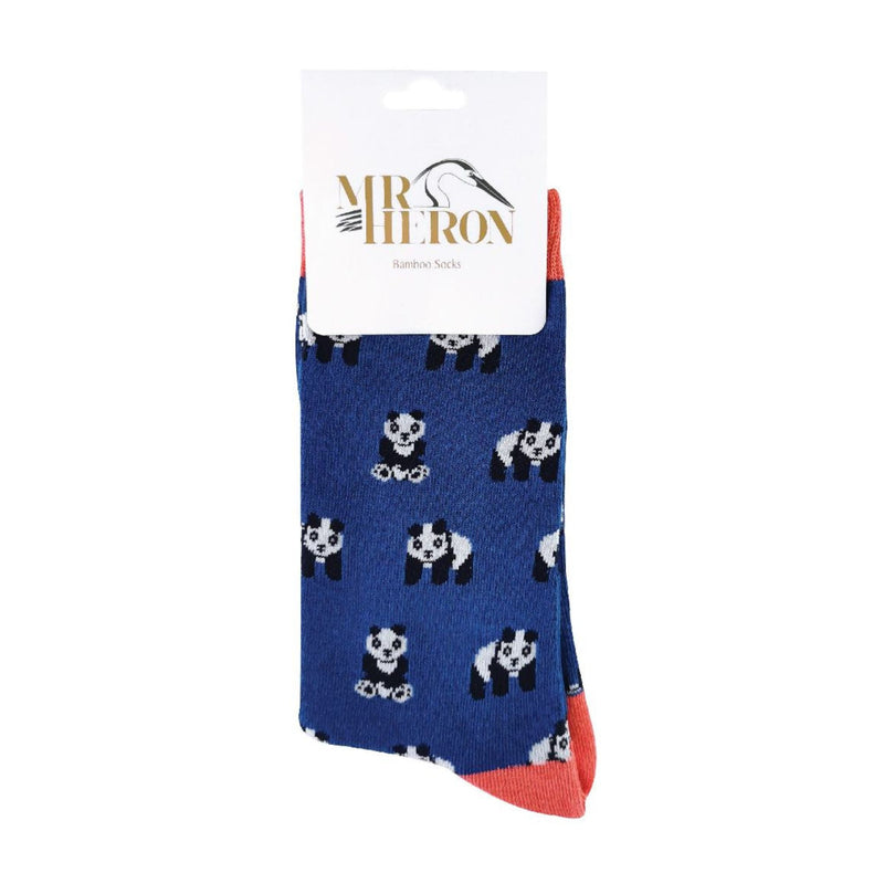 1 Pack Mens Novelty Blue P&a Bamboo Socks