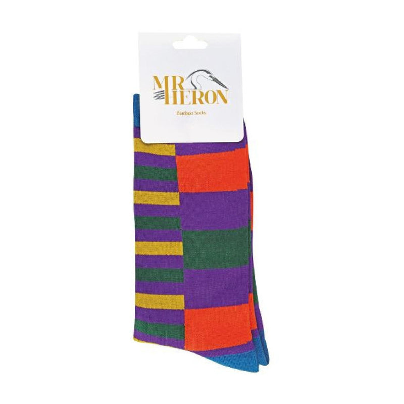 1 Pack Mens Novelty Patterned Bamboo Socks