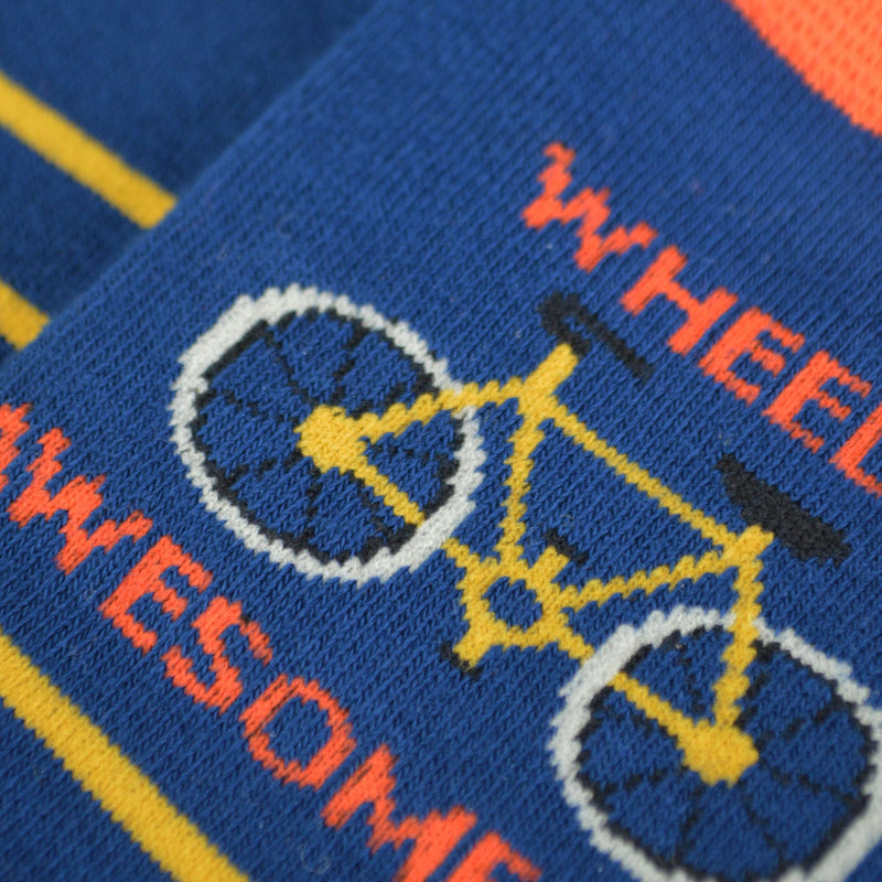 1 Pack Mens Wheely Awesome Dad Bamboo Socks