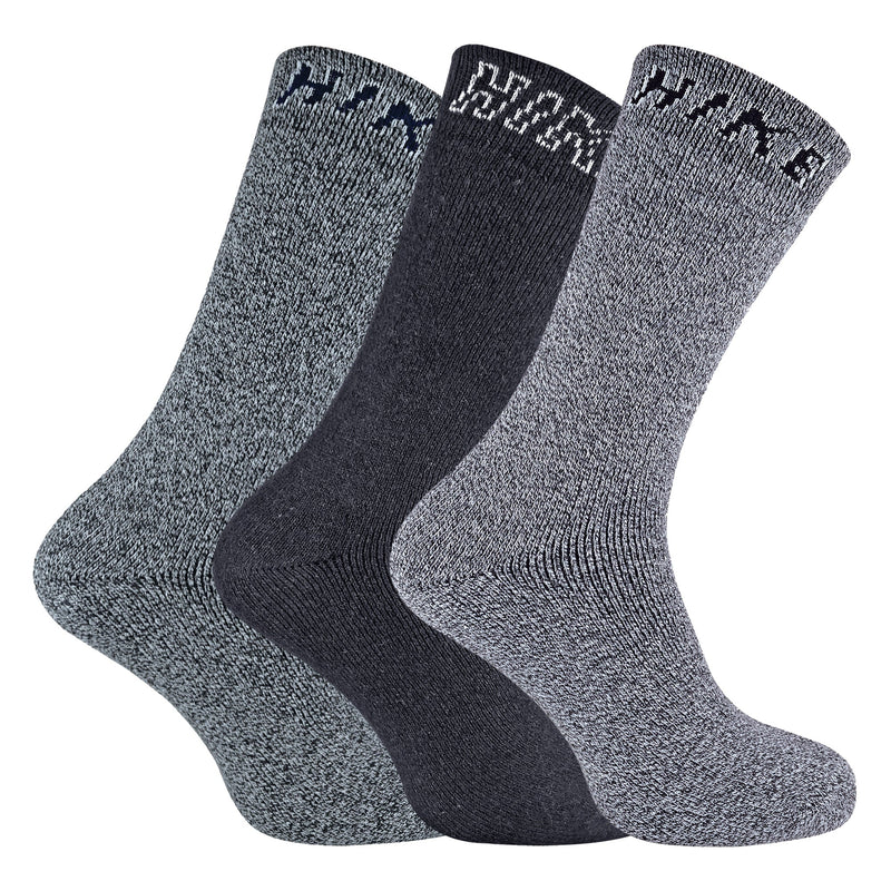 12 Pairs Mens Cushioned Crew Hiking Walking Boot Socks