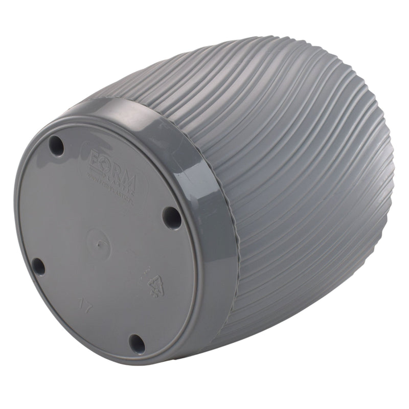 Mika Pot with Saucer 150mm Platinum