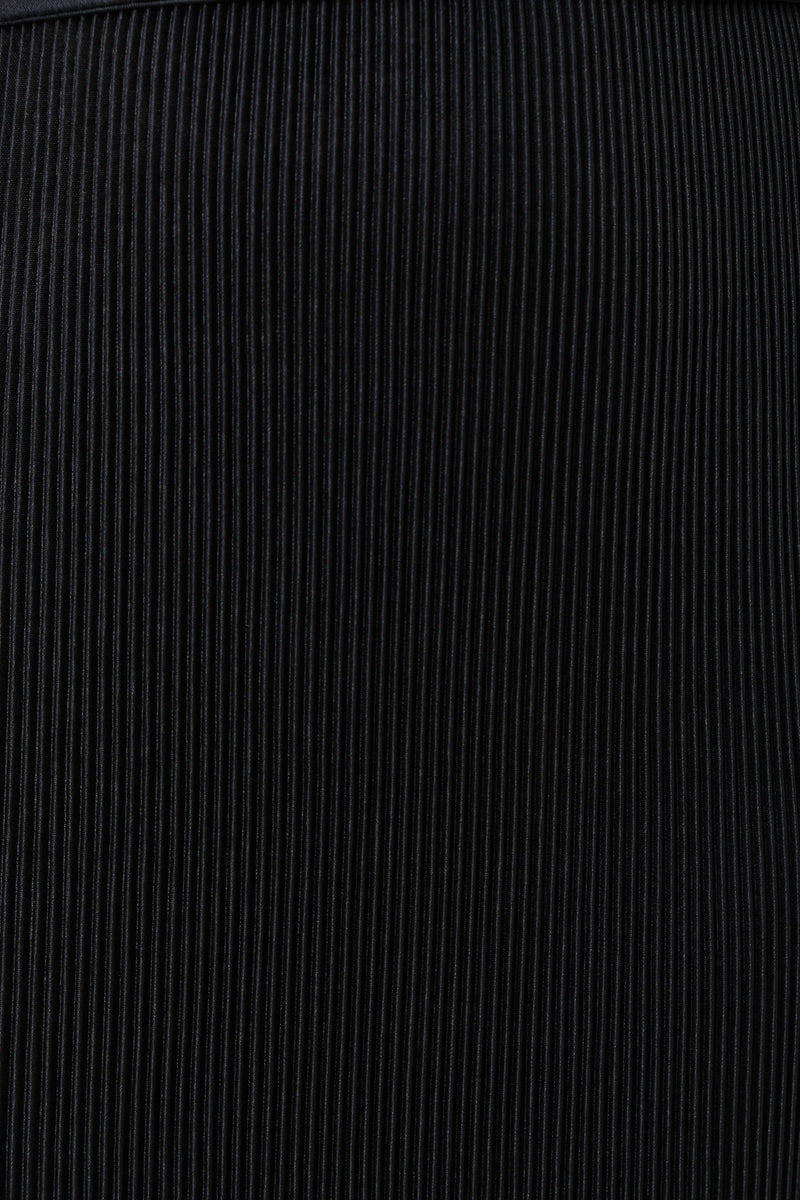 Milene Pleat Long Sleeve Midi Dress - Black